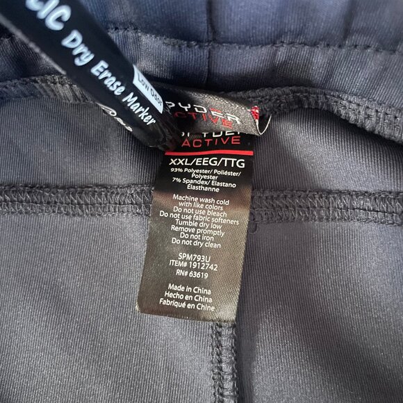 Spyder Active Joggers Mens 2XL Navy Blue Zip Pocket Sport Gym New NWT - Picture 6 of 8
